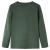 Tricou copii mâneci lungi, verde închis, 128 GartenMobel Dekor