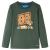 Tricou copii mâneci lungi, verde închis, 128 GartenMobel Dekor