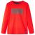 Tricou pentru copii cu mâneci lungi, roșu, 104 GartenMobel Dekor