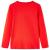 Tricou pentru copii cu mâneci lungi, roșu, 104 GartenMobel Dekor