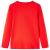Tricou pentru copii cu mâneci lungi, roșu, 116 GartenMobel Dekor