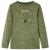 Tricou cu mâneci lungi pentru copii,, kaki melanj, 128 GartenMobel Dekor