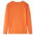 Tricou de copii cu mâneci lungi, portocaliu închis, 92 GartenMobel Dekor
