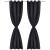 Draperii opace cu ocheți metalici, 2 buc, 135 x 175 cm, negru GartenMobel Dekor