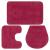Set covorașe baie, 3 piese, fucsia, textil GartenMobel Dekor