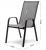 Set 2 scaune de gradina cu cadru metalic, stivuibile, 55x72x96cm, gri Household NewTrend