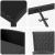 Set de masă pentru grădină cu pernă 5 pcs Negru poliratan GartenMobel Dekor