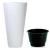 Set 2 ghivece de flori, Matuba Slim, rotunde, inalte, 30x55 cm, alb, Prosperplast GartenVIP DiyLine
