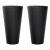 Set 2 ghivece de flori, Matuba Slim, rotunde, inalte, 30x55 cm, antracit, Prosperplast GartenVIP DiyLine