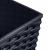 Set 2 ghivece de flori, Rato, imitatie ratan, inalte, 32.5x32.5x61 cm, antracit, Prosperplast GartenVIP DiyLine
