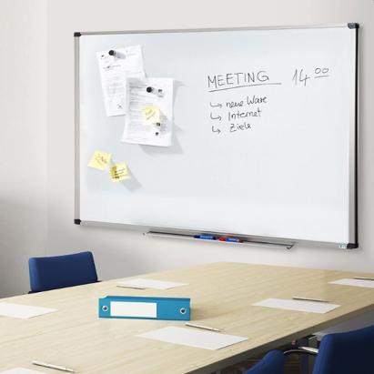 Tabla magnetica whiteboard 90x150 cm, rama aluminiu, tavita markere MultiMark GlobalProd
