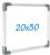 Tablă magnetică whiteboard 20x30 cm cu ramă din aluminiu, MultiMark GlobalProd