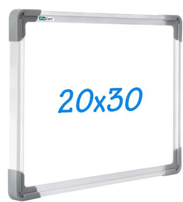 Tablă magnetică whiteboard 20x30 cm cu ramă din aluminiu, MultiMark GlobalProd