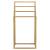 Suport metalic de baie pentru prosoape, cu 4 standuri, 96 cm, auriu mat Household NewTrend
