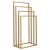 Suport metalic de baie pentru prosoape, cu 4 standuri, 96 cm, auriu mat Household NewTrend