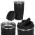 Cana termos calatorie, perete din inox dublu izolat, 500ml, 9x16.5cm, negru Household NewTrend