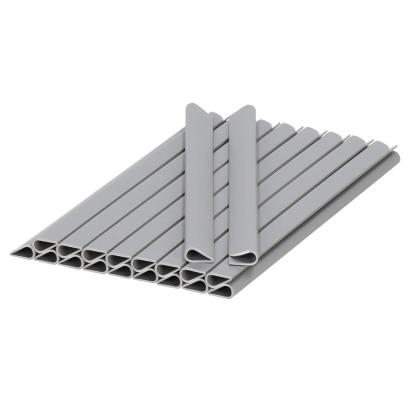 Set 20 cleme pentru panou de gard pentru intimitate in gradina, gri Household NewTrend