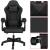 Scaun birou pentru gaming, ergonomic, suport lombar si tetiera, 114-123x55x50 cm, negru Household NewTrend