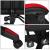 Scaun birou pentru gaming, ergonomic, suport lombar si tetiera, 114-123x55x50 cm, negru si rosu Household NewTrend