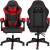 Scaun birou pentru gaming, ergonomic, suport lombar si tetiera, 114-123x55x50 cm, negru si rosu Household NewTrend