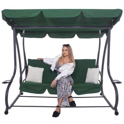 Balansoar leagan pat 3 persoane Sersimo Livorno, greutate maxima 280kg Household NewTrend