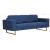 Canapea cu 3 locuri, albastru, material textil GartenMobel Dekor