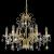 Candelabru cu mărgele de cristal, auriu, rotund, 6 x E14 GartenMobel Dekor