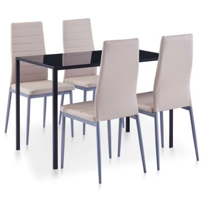 Set mobilier de bucătărie, 5 piese, cappuccino GartenMobel Dekor