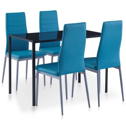Set mobilier de bucătărie, 5 piese, albastru GartenMobel Dekor