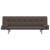 Canapea extensibilă cu două perne, maro, piele ecologică GartenMobel Dekor