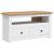 Comodă TV de colț alb 93x49x49 cm lemn masiv pin gama Panama GartenMobel Dekor