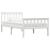 Cadru de pat, alb, 90 x 200 cm, lemn masiv de pin  GartenMobel Dekor