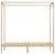 Cadru pat cu baldachin, 100x200 cm, lemn masiv de pin GartenMobel Dekor