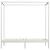 Cadru pat cu baldachin, alb, 90x200 cm, lemn masiv pin GartenMobel Dekor