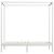 Cadru pat cu baldachin, alb, 100 x 200 cm, lemn masiv de pin GartenMobel Dekor