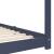 Cadru pat de copii, gri, 70 x 140 cm, lemn masiv de pin GartenMobel Dekor