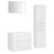 Set mobilier de baie, alb, lemn prelucrat GartenMobel Dekor
