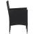 Set mobilier de grădină, 3 piese, negru GartenMobel Dekor