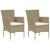 Set mobilier de grădină, 3 piese, bej GartenMobel Dekor
