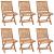 Scaune de grădină pliabile cu perne, 6 buc., lemn masiv de tec GartenMobel Dekor
