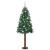Brad de Crăciun subțire Verde 210 cm PVC și lemn de PIN masiv GartenMobel Dekor