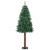 Brad de Crăciun subțire Verde 210 cm PVC și lemn de PIN masiv GartenMobel Dekor