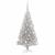 Brad de Crăciun cu 150 LED cu suport Argintiu 120 cm PET GartenMobel Dekor