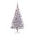 Brad de Crăciun cu 150 LED cu suport Argintiu 120 cm PET GartenMobel Dekor