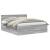 Cadru de pat cu headboard Gri Sonoma 200 x 200 cm Lemn compozit GartenMobel Dekor