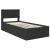 Cadru de pat cu headboard Negru 90 x 200 cm Lemn compozit GartenMobel Dekor
