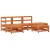 Set de lounge pentru grădină 5 pcs Maro Ceară Lemn masiv de pin GartenMobel Dekor