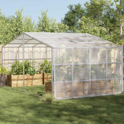 Împătură cu ochiuri Transparent 4 x 5 m Polietilenă GartenMobel Dekor