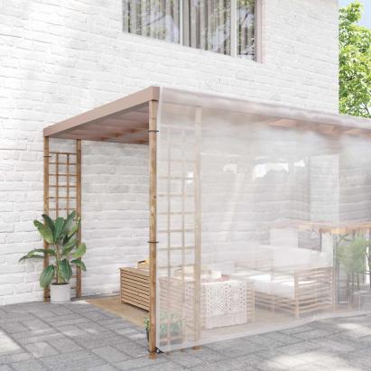 Împătură cu ochiuri Transparent 12 x 12 m Polietilenă GartenMobel Dekor