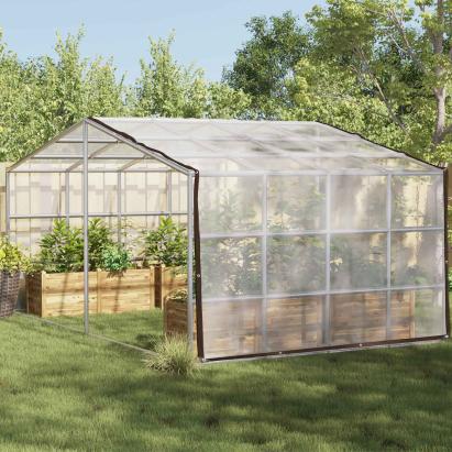 Împătură cu ochiuri Transparent 5 x 8 m Polietilenă GartenMobel Dekor